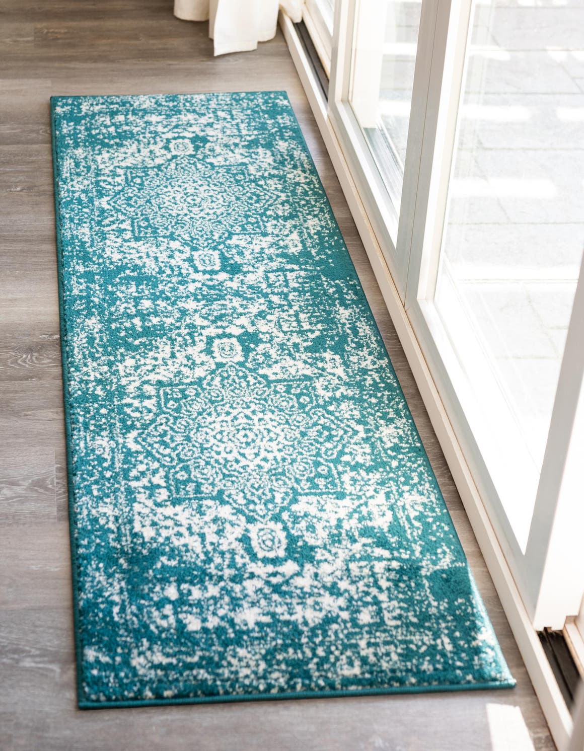 Turquoise 2' x 6' Arlington Runner Rug