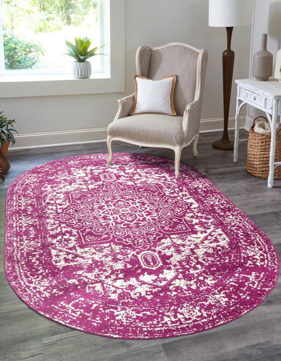 Purple 3' 3 x 5' 3 Arlington Oval Rug