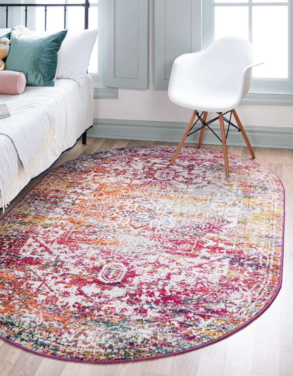 Multicolor 7' 10 x 10' Arlington Oval Rug eSaleRugs
