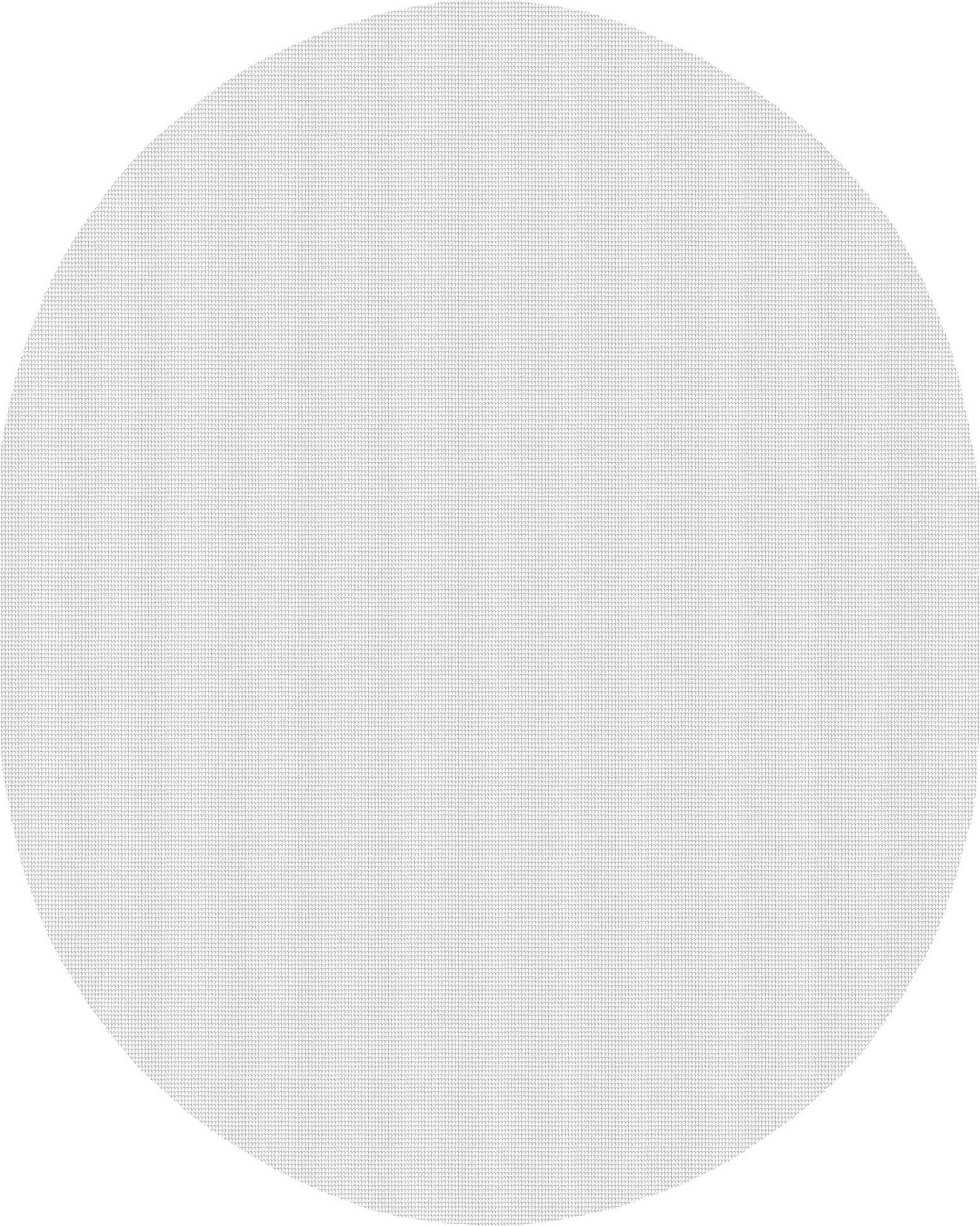 7' 10 x 9' 10 Oval Non-Slip Rug Pad