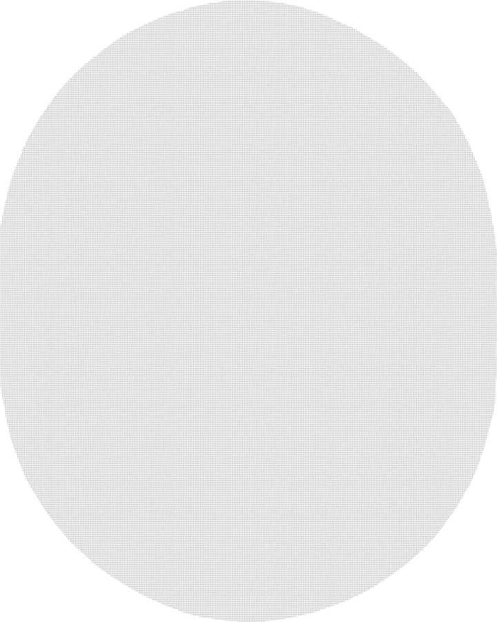 7' 10 x 9' 10 Oval Non-Slip Rug Pad