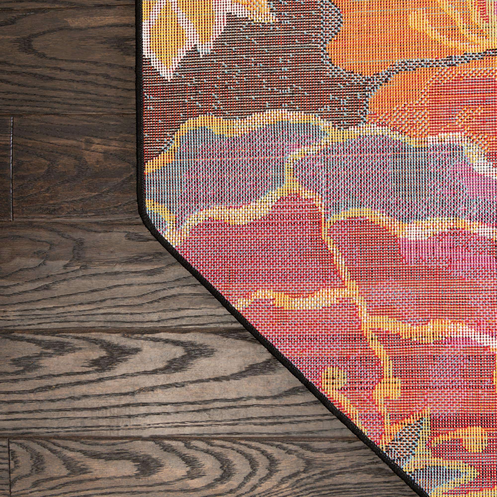 Black 8' x 8' Tuscany Octagon Rug