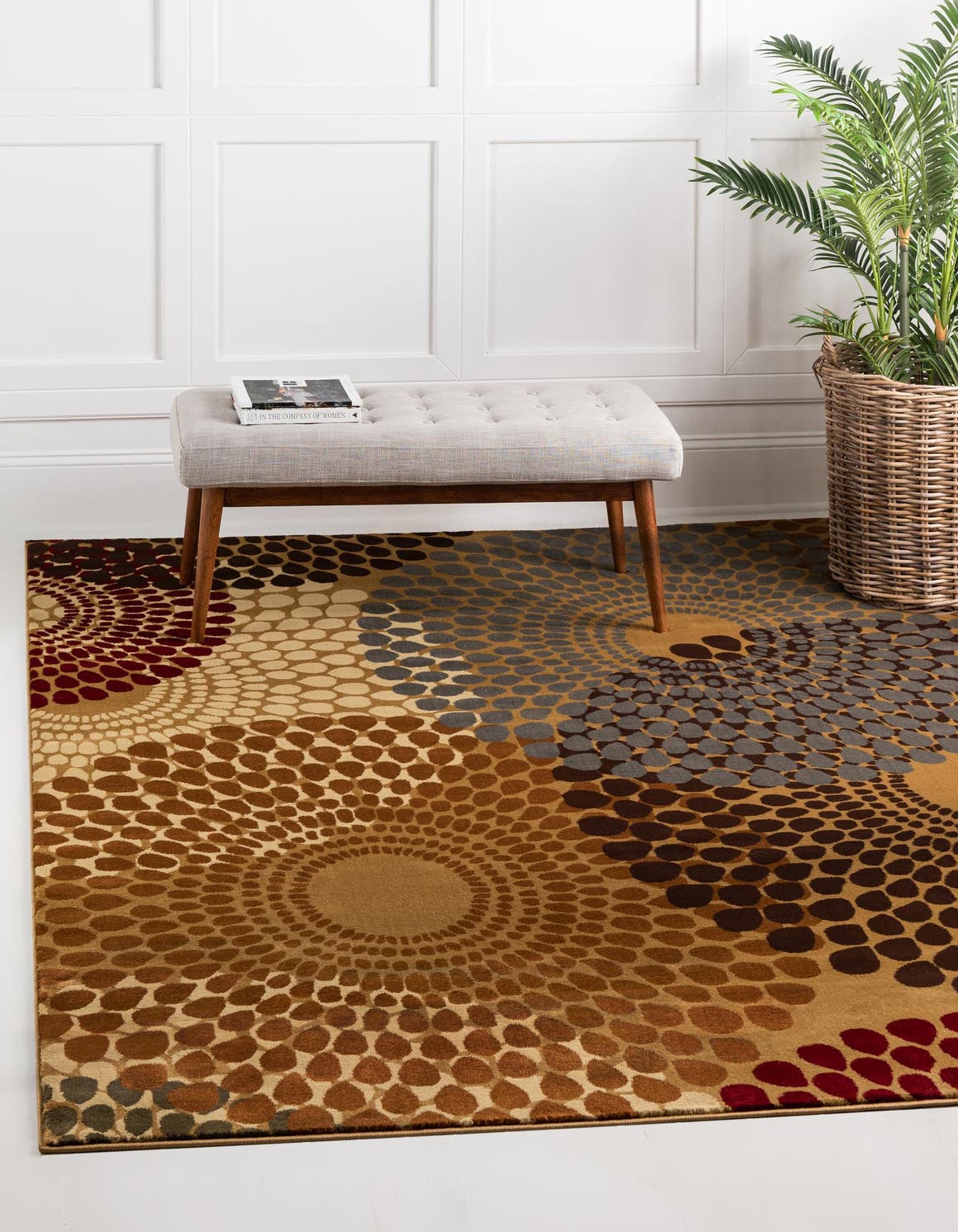 Beige 8' x 8' Cafe Square Rug