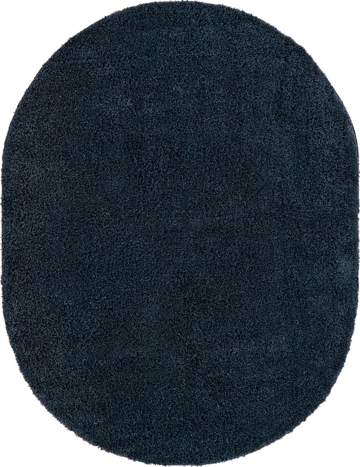 Navy Blue 8' x 10' Everyday Shag Oval Rug