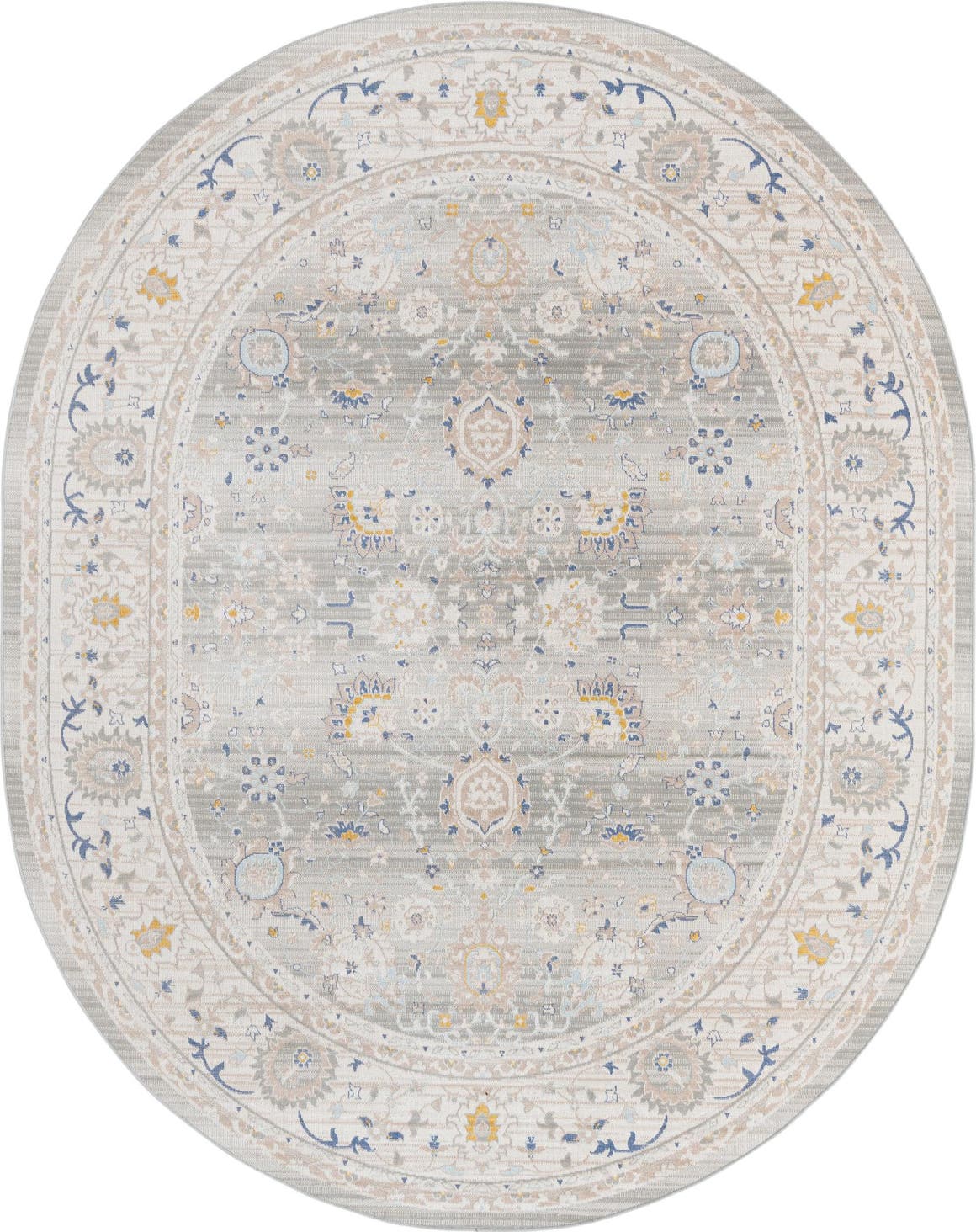 Cloud Gray 8' x 10' Whitney Oval Rug