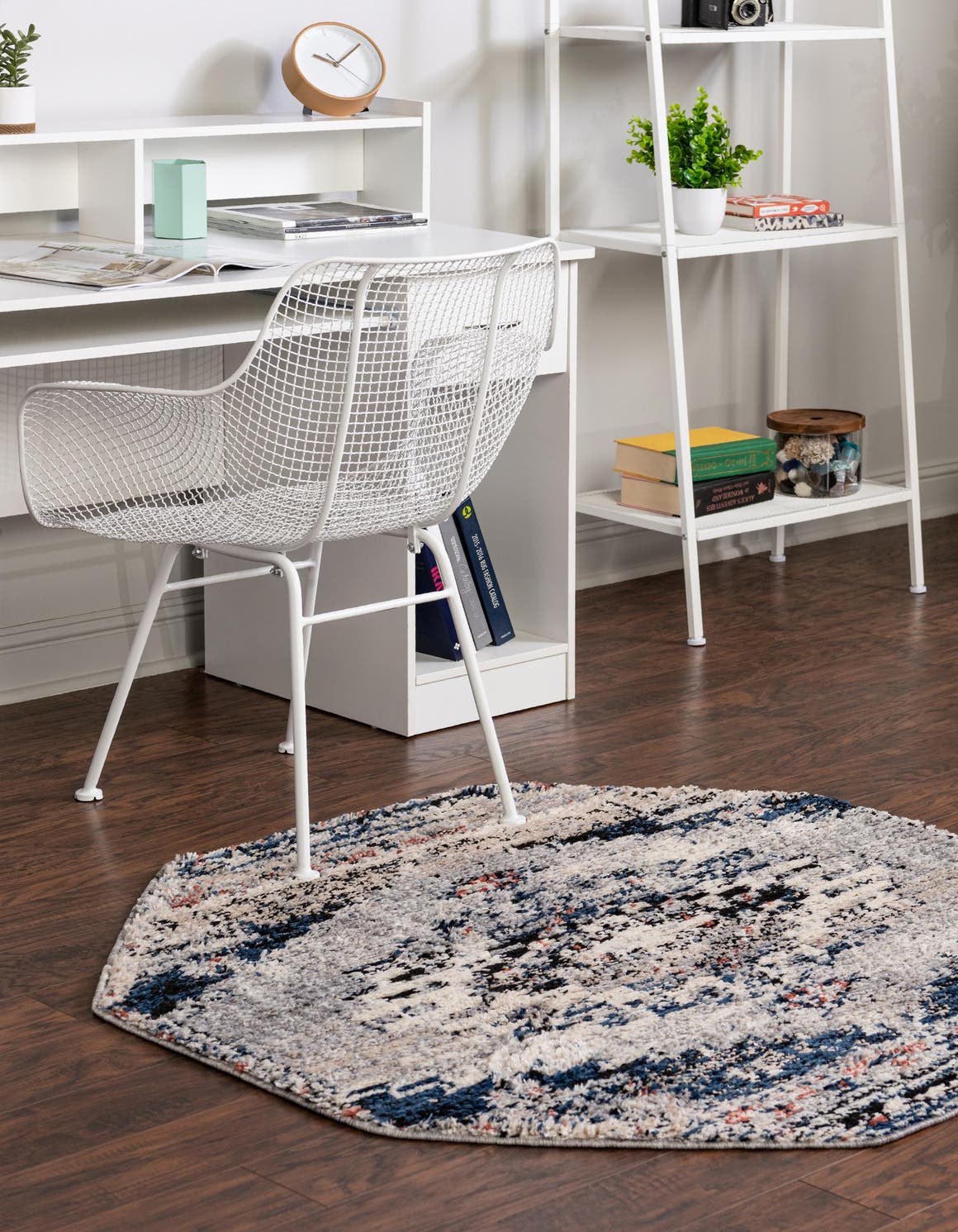 Gray 4' x 4' Tucson Octagon Rug