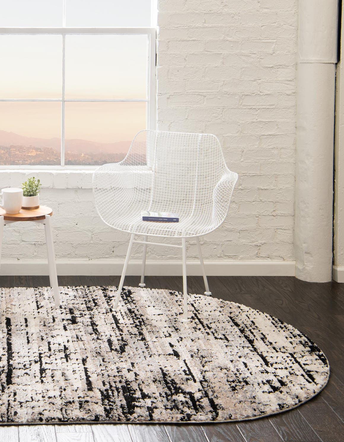 Gray 8' x 10' Tucson Oval Rug