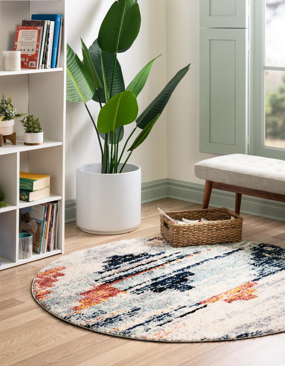 Multicolor 3' x 3' Tucson Round Rug