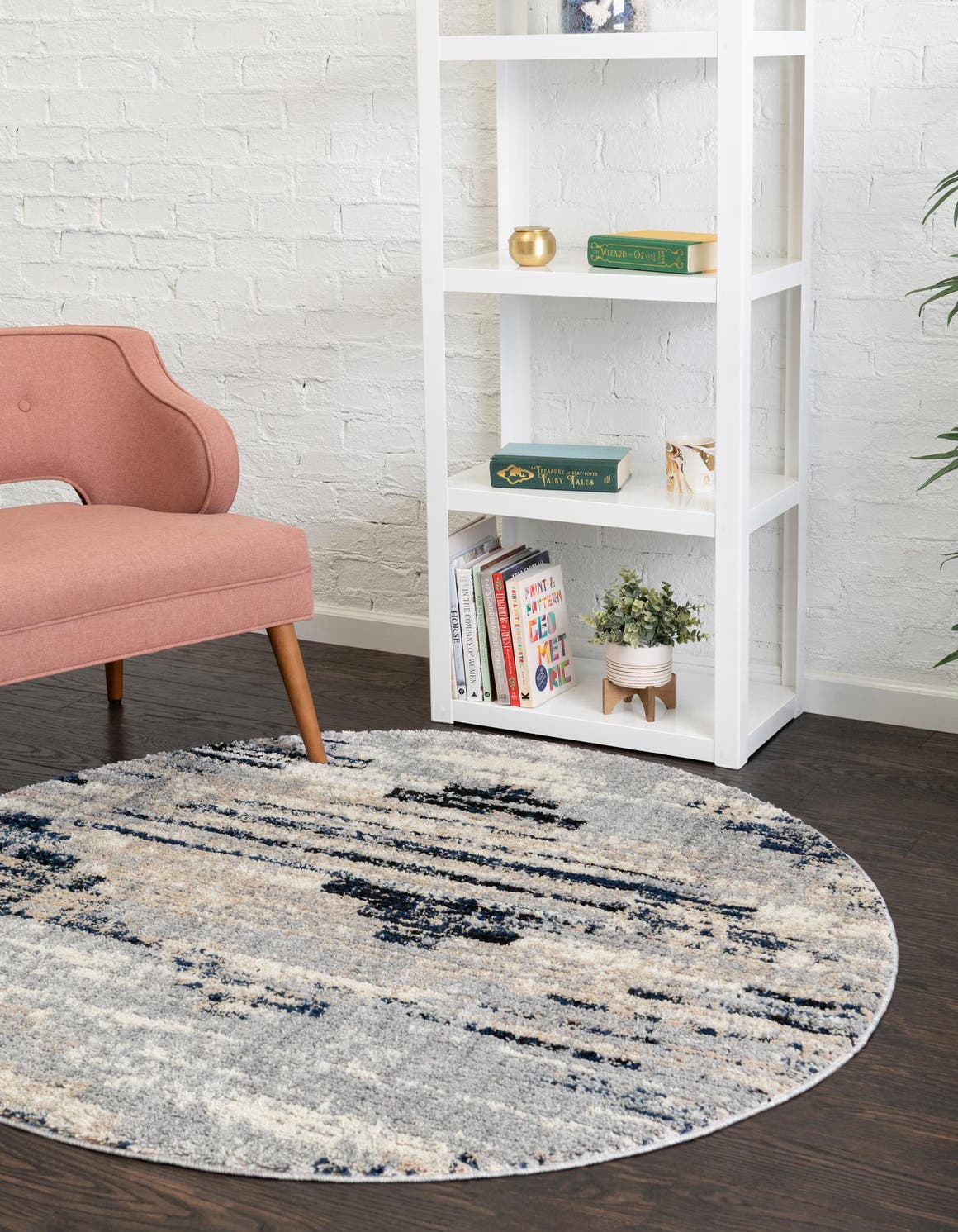 Gray 5' x 5' Tucson Round Rug eSaleRugs