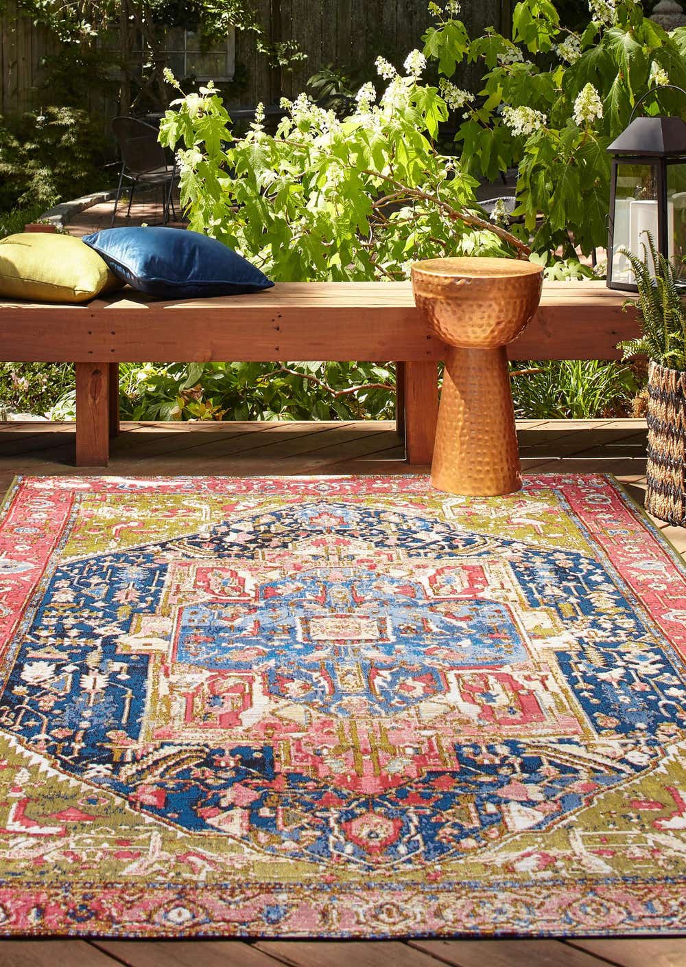 Multicolor 4' x 6' Outdoor Traditional Rug eSaleRugs
