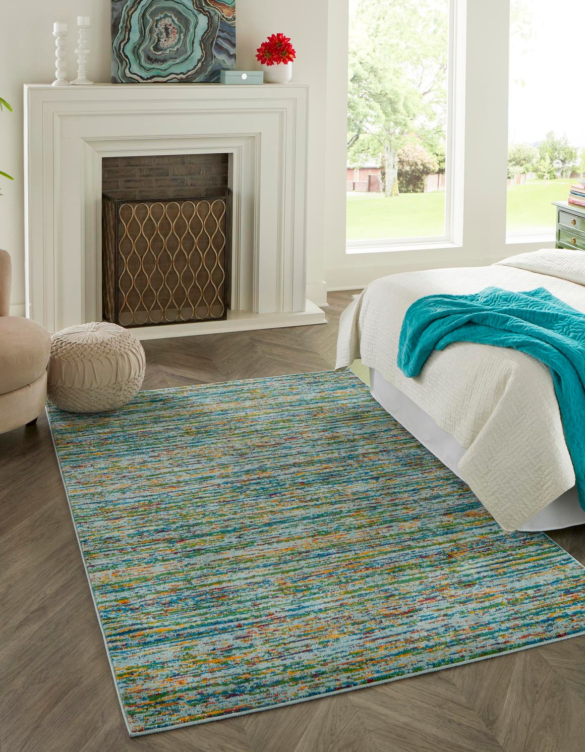Aqua 9' x 12' Calypso Rug