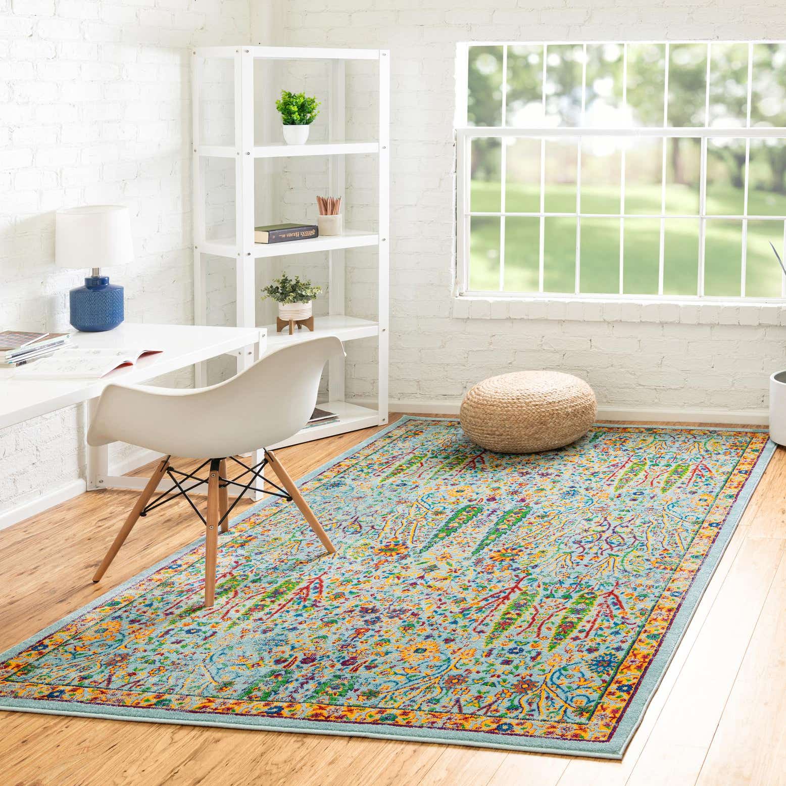 Aqua 4' x 6' Calypso Rug