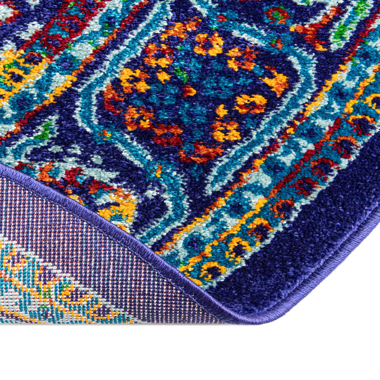 Navy Blue 4' x 4' Calypso Round Rug