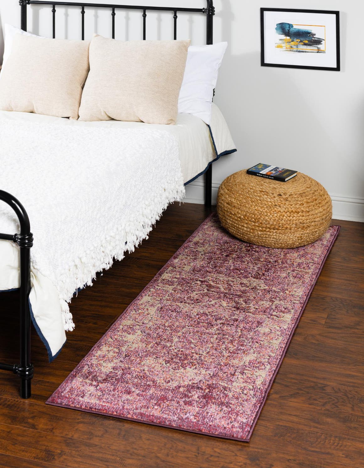 Purple 2' x 6' Isabella Runner Rug