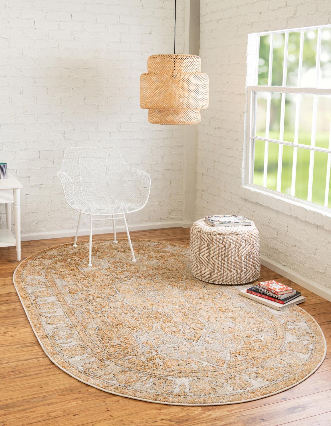 Beige 7' 10 x 10' Isabella Oval Rug