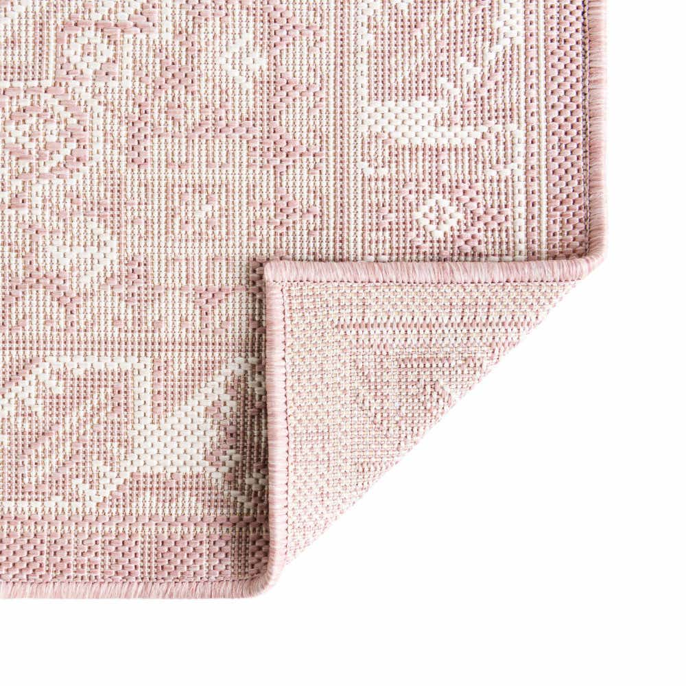Pink 4' x 6' Outdoor Aztec Rug | eSaleRugs