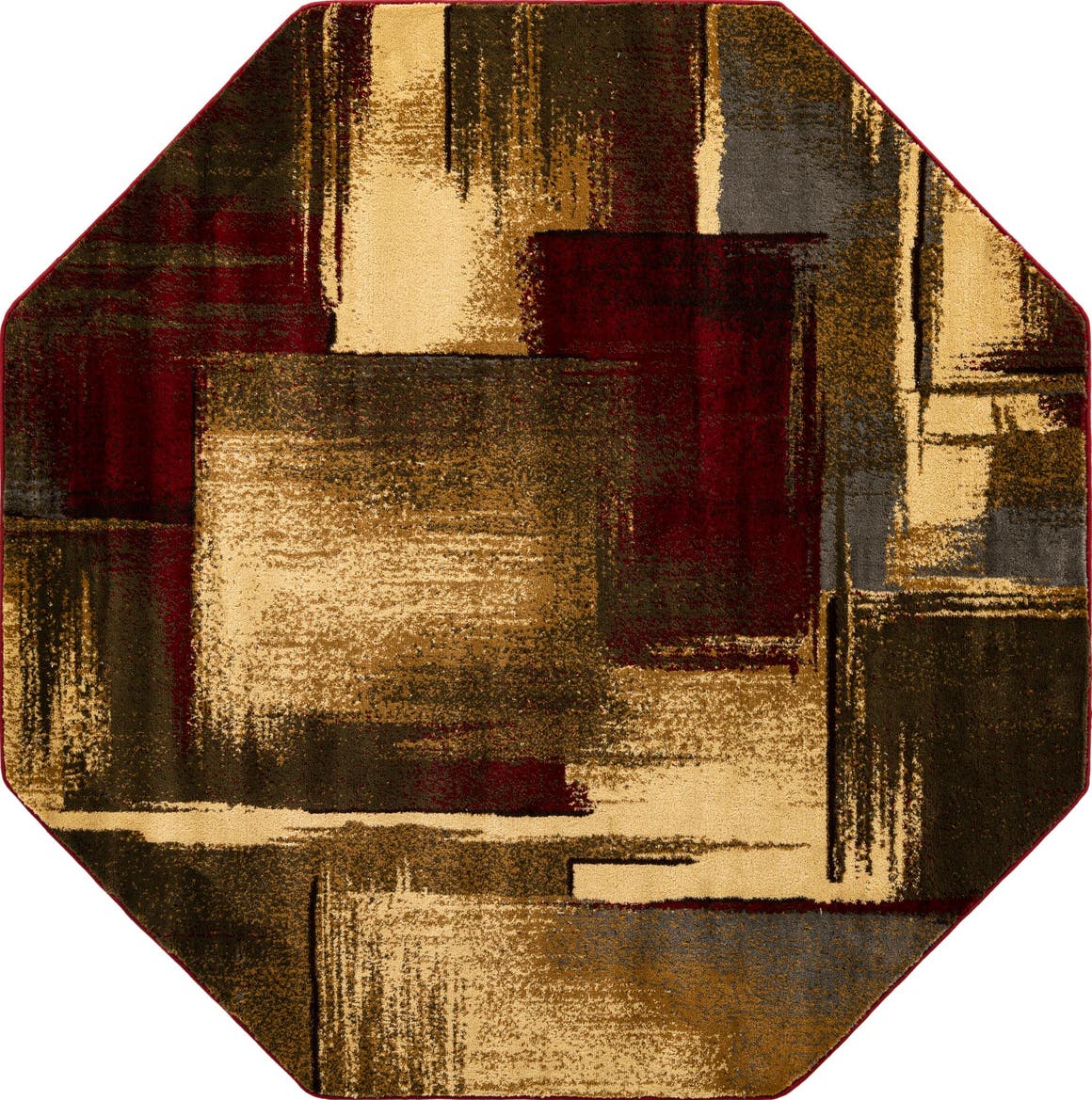 Multicolor 6' x 6' Cafe Octagon Rug