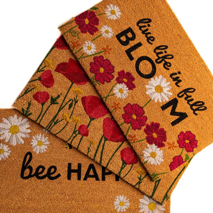 Detail image of 1' 6 x 2' 6 Flower Doormat