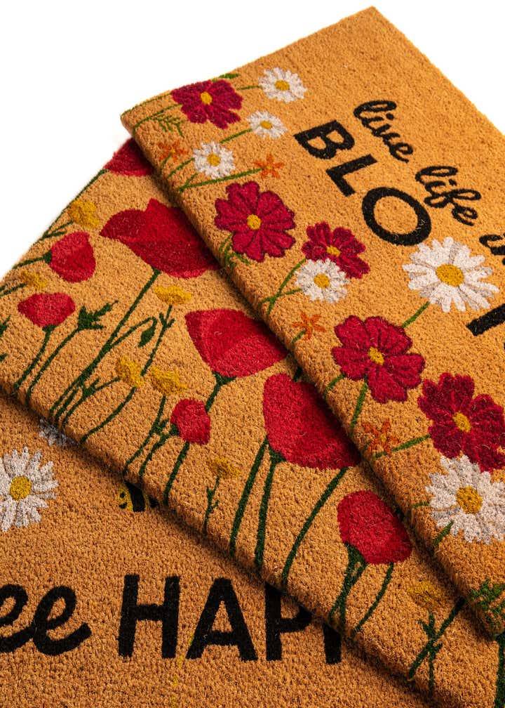 1' 6 x 2' 6 Flower Doormat