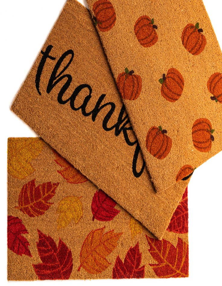 Detail image of 1' 6 x 2' 6 Pumpkins Doormat