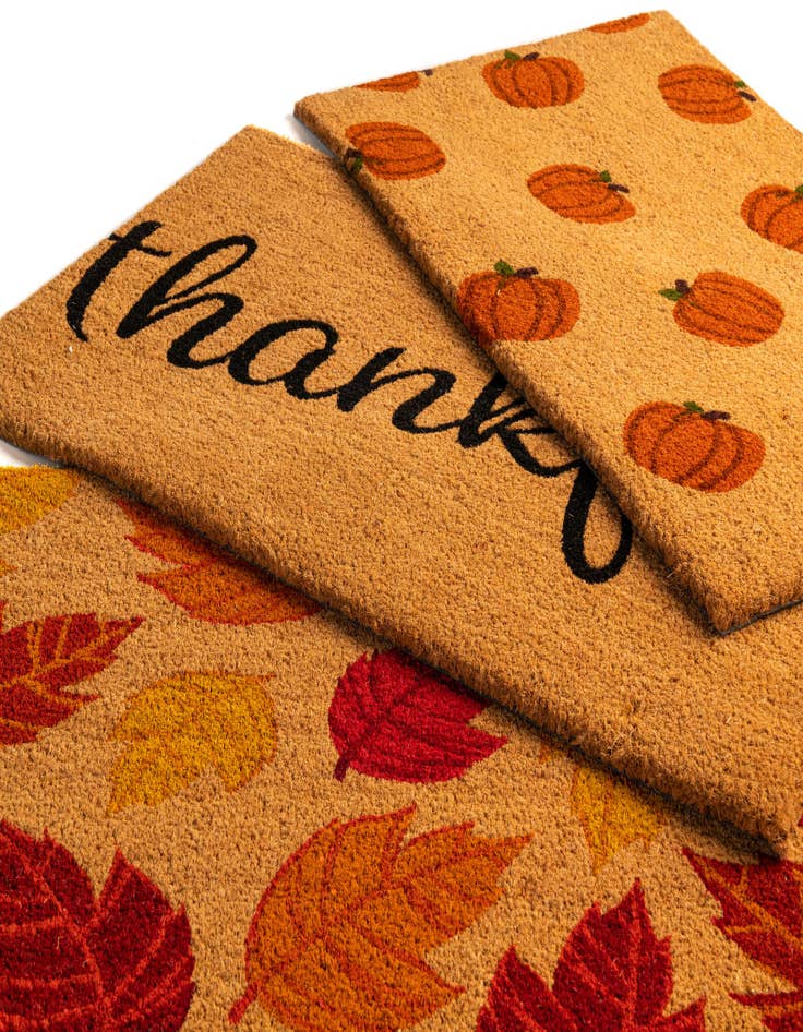 Detail image of 1' 6 x 2' 6 Pumpkins Doormat