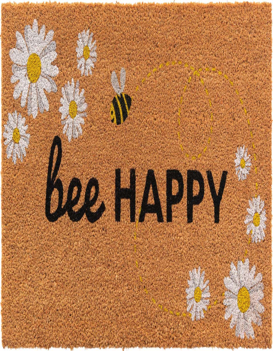 Primary image 1' 6 x 2' 6 Bee Happy Doormat