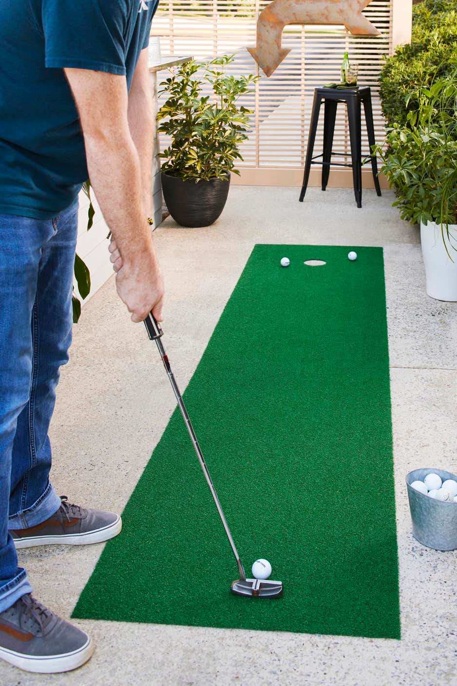 Green 1' 8 x 9' 10 Golf Rug Runner | Rugs.com