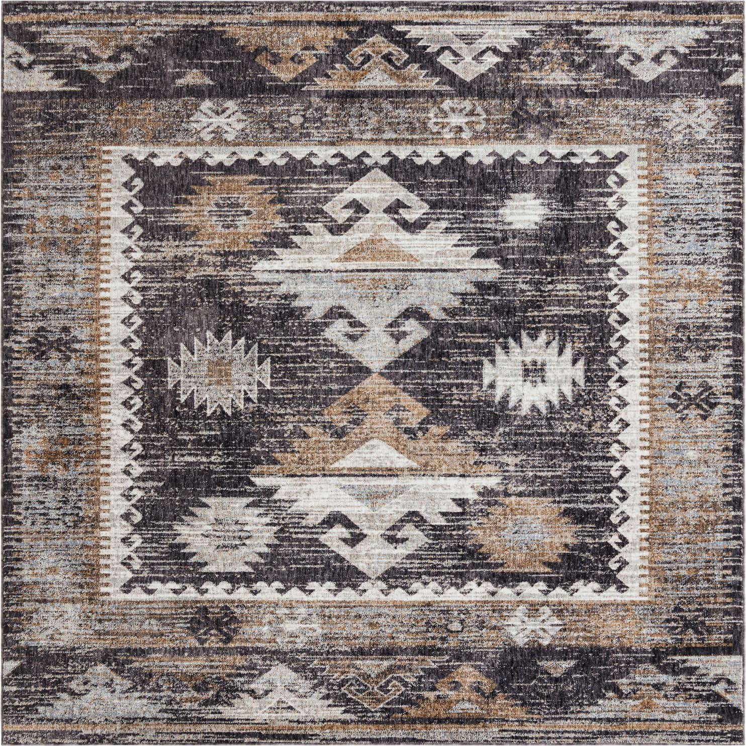Charcoal Gray 7 10 X 10 Eco Southwestern Rug Rugs charcoal-gray-7-10-x-10-eco-southwestern-rug-rugs