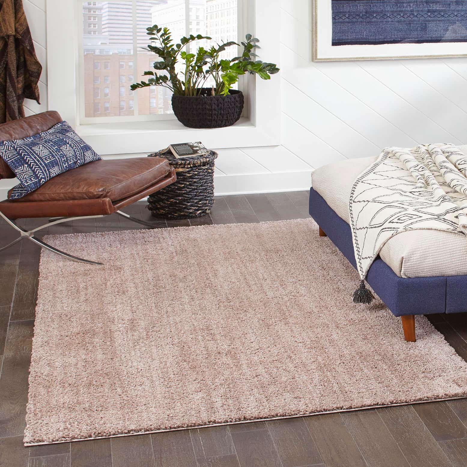 Mushroom 4' x 6' Jill Zarin Shaggy Chic Rug