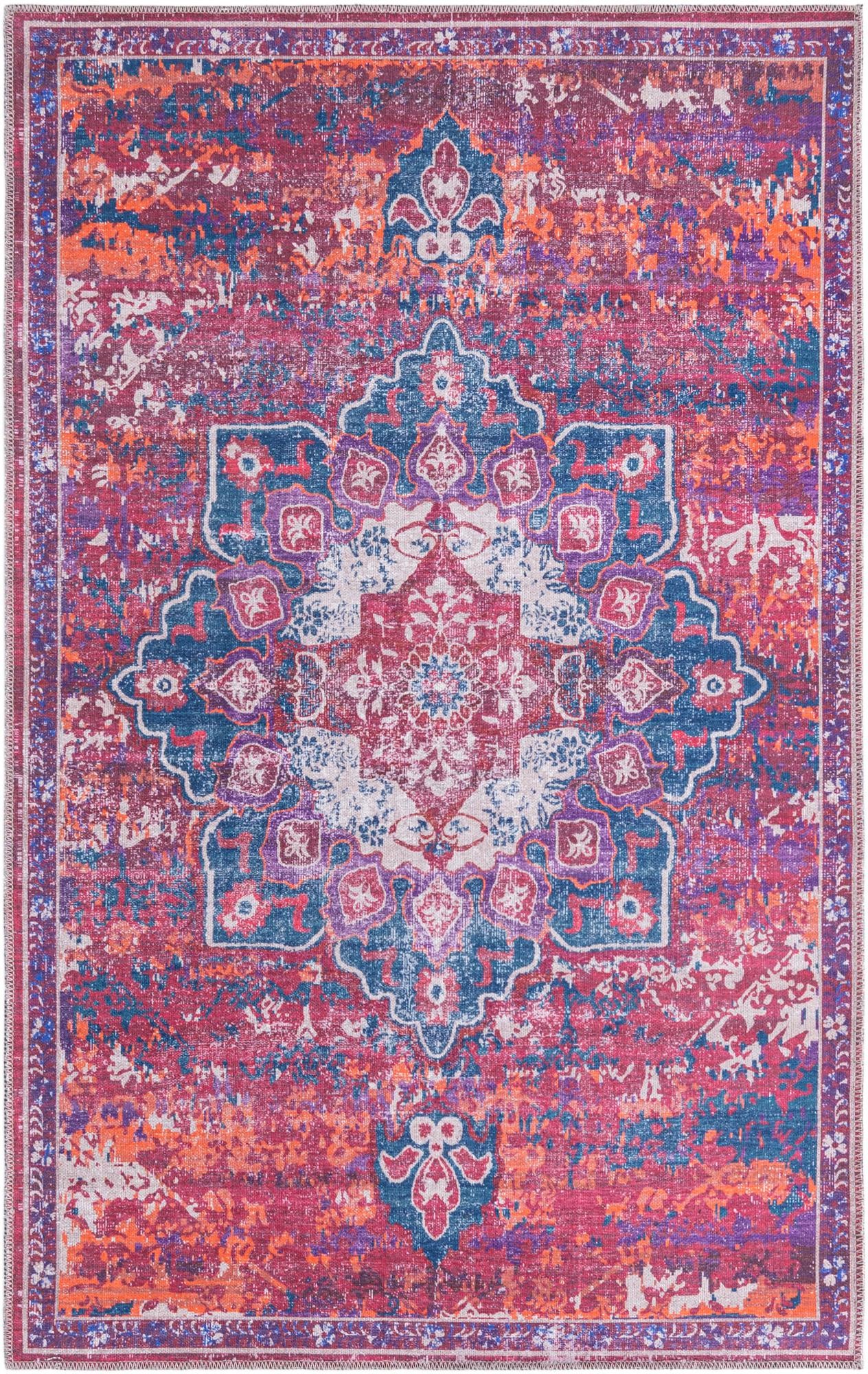 Rug Multicolored Fuchsia Swatch link