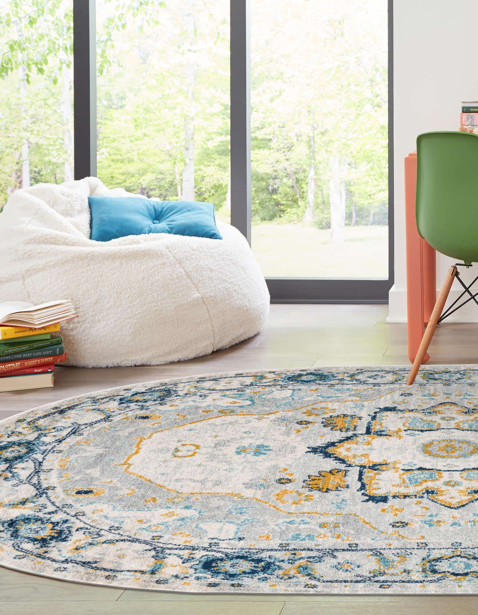 Gray 7' 10 x 10' Madeline Vintage Oval Rug