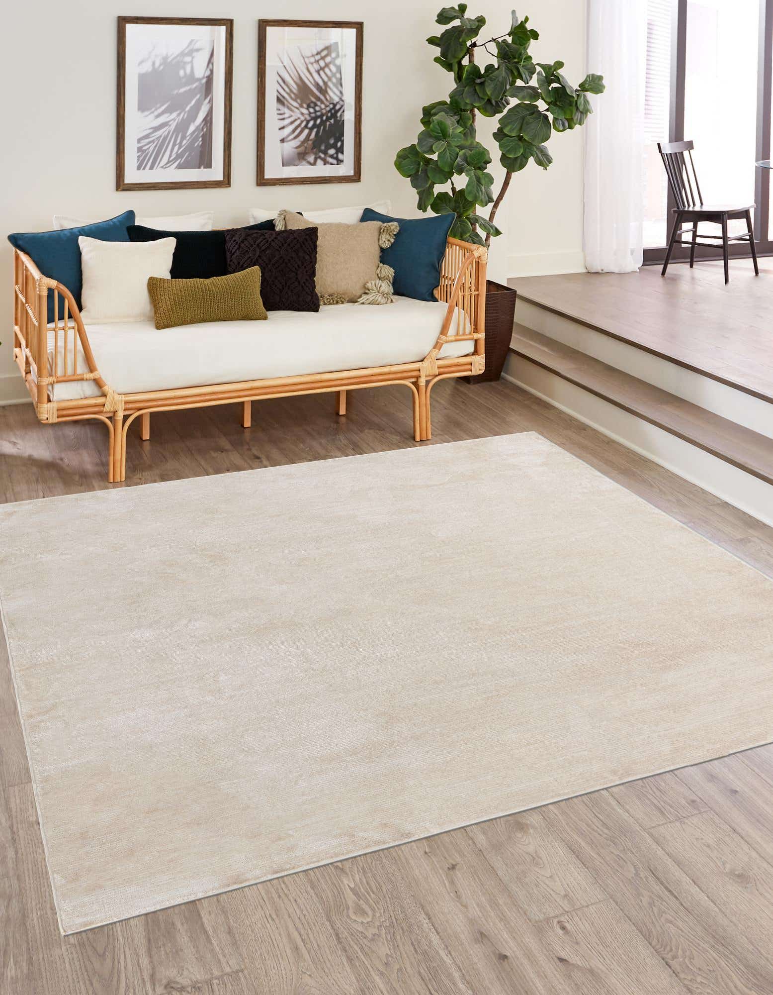 Ivory 240cm x 240cm Finsbury Square Rug iRugs CH