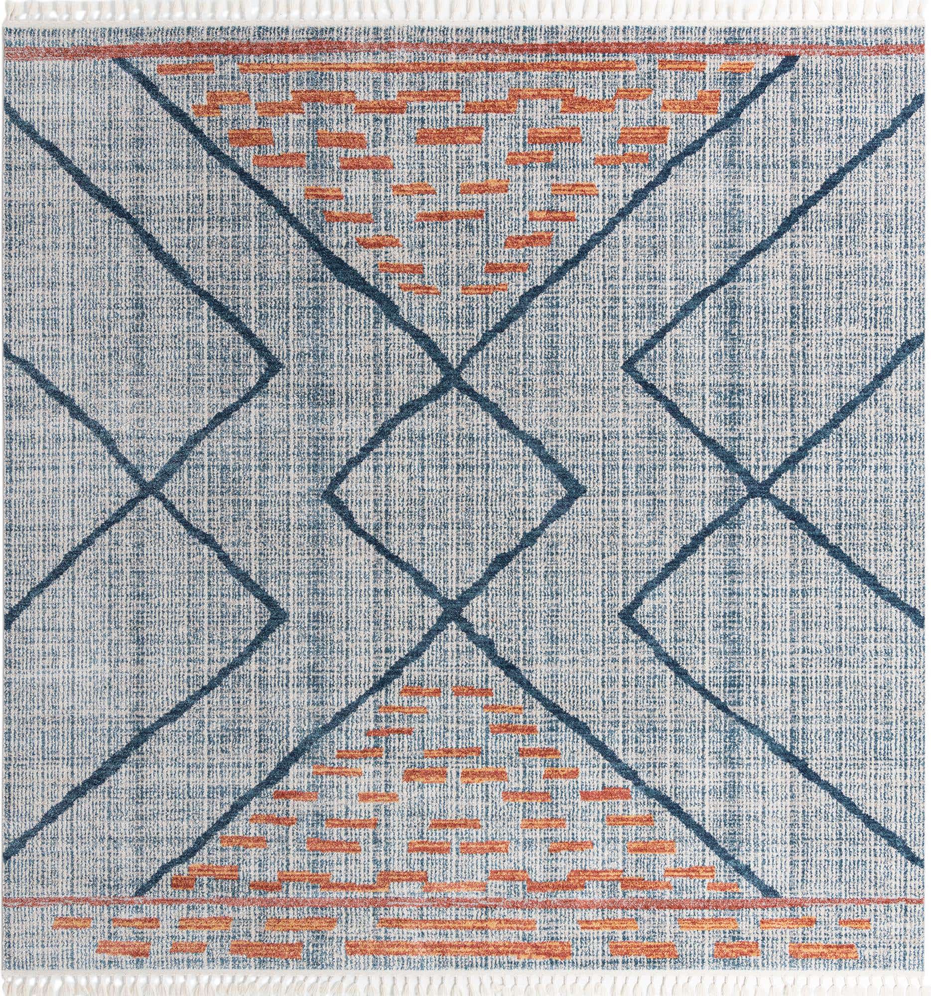 Blue 12' x 12' Aramis Square Rug | Rugs.com