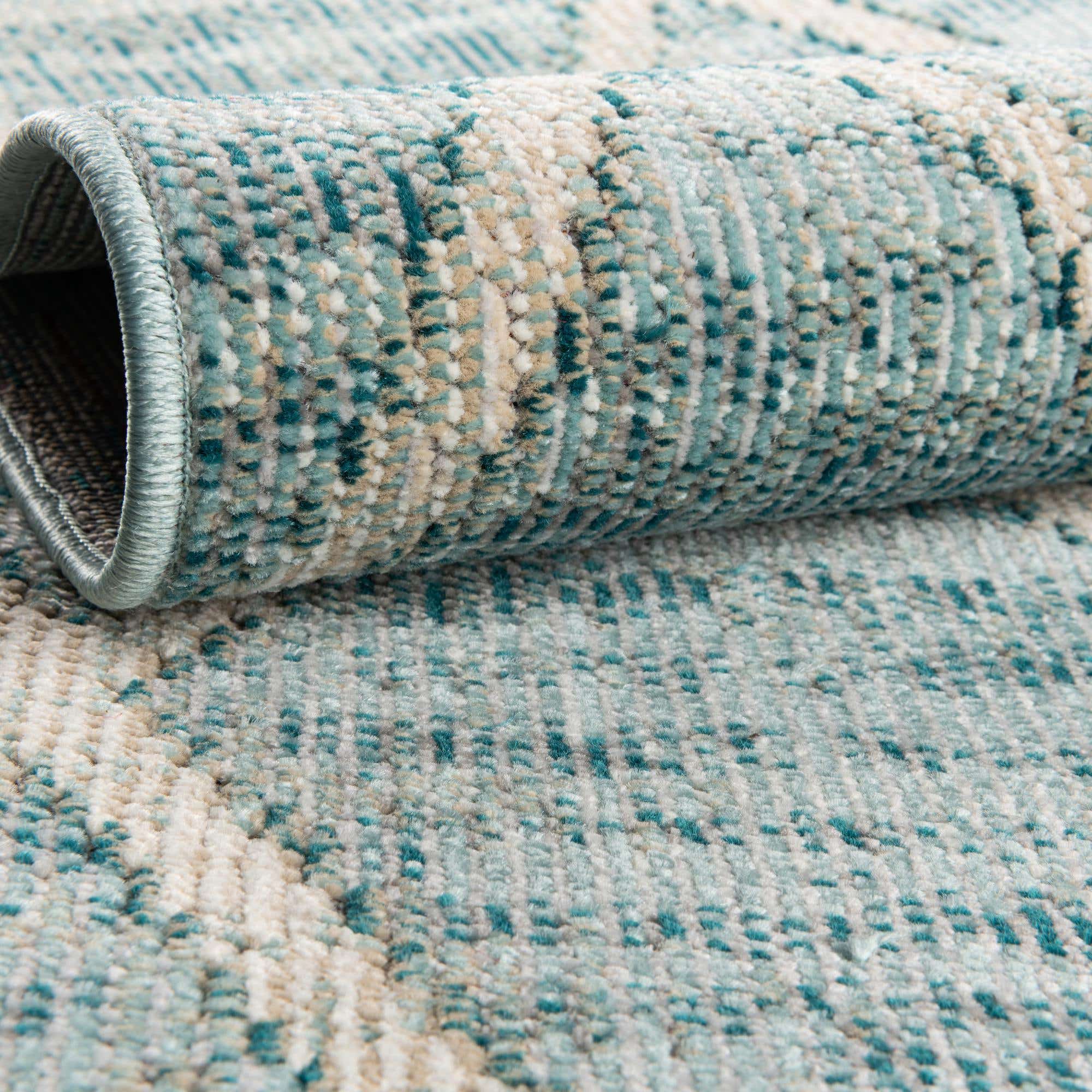 2' 7 x 10' Aqua Runner Rug eSaleRugs