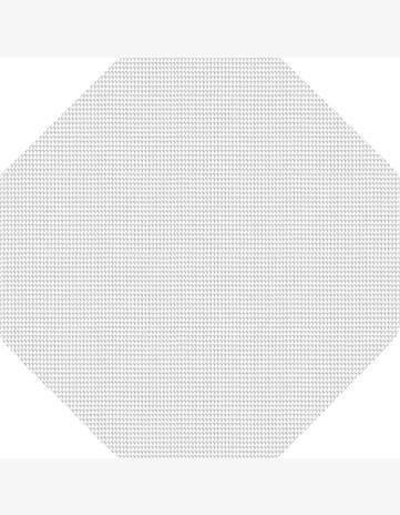 3' x 3' Octagon Non-Slip Rug Pad