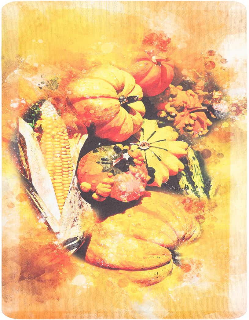 Primary image 2' x 5' Thanksgiving Harvest Anti-Fatigue Comfort Mat