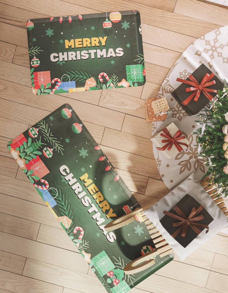 Detail image of 2' x 3' Merry Christmas Comfort Mat