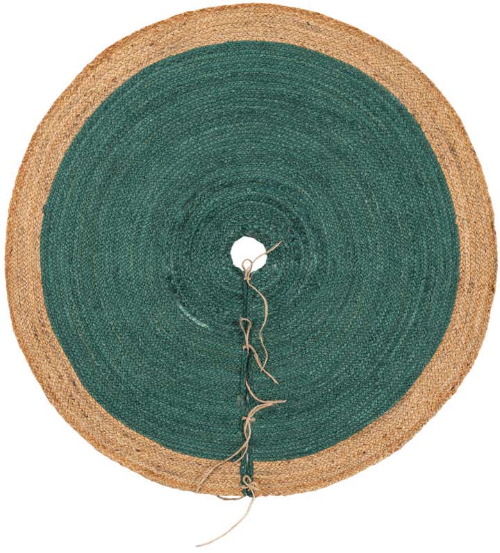 4' 1 x 4' 1 Hand Braided Christmas Tree Skirt