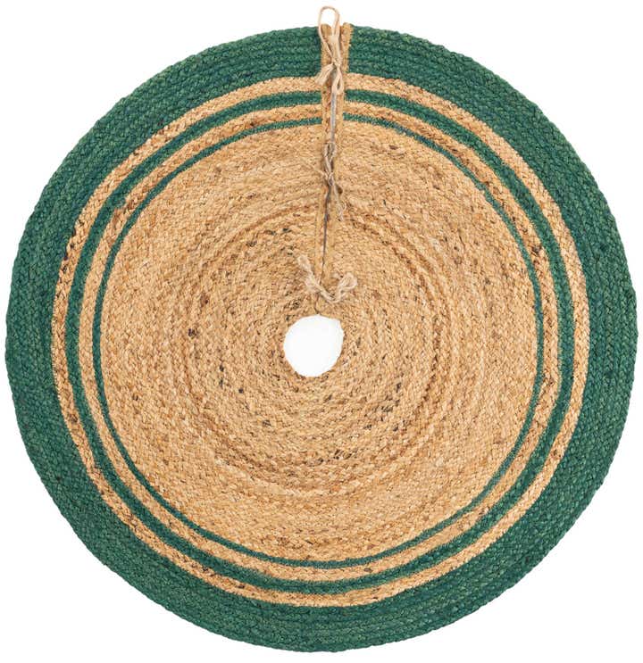 3' 1 x 3' 1 Hand Braided Christmas Tree Skirt