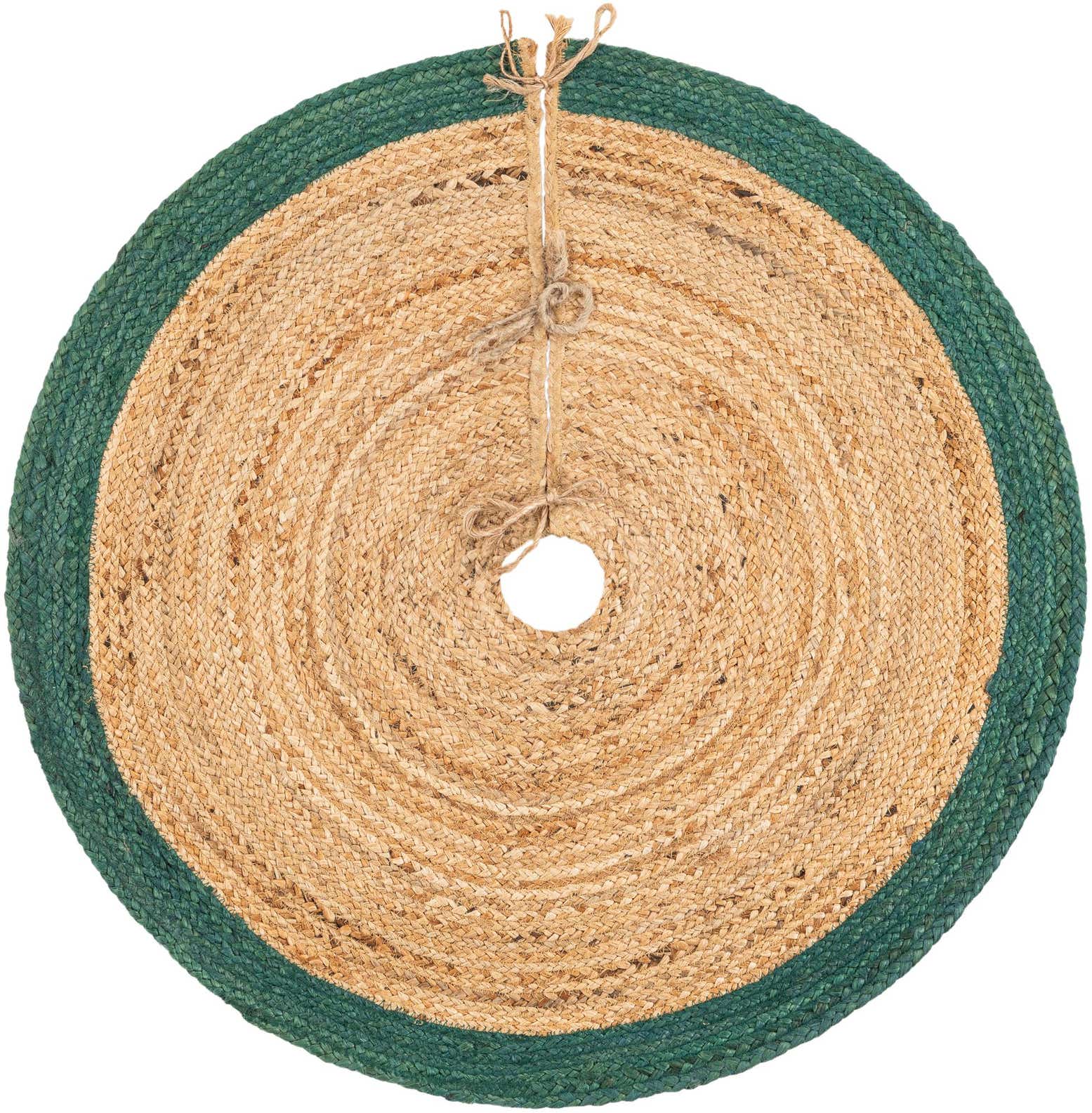 3' 1 x 3' 1 Hand Braided Christmas Tree Skirt