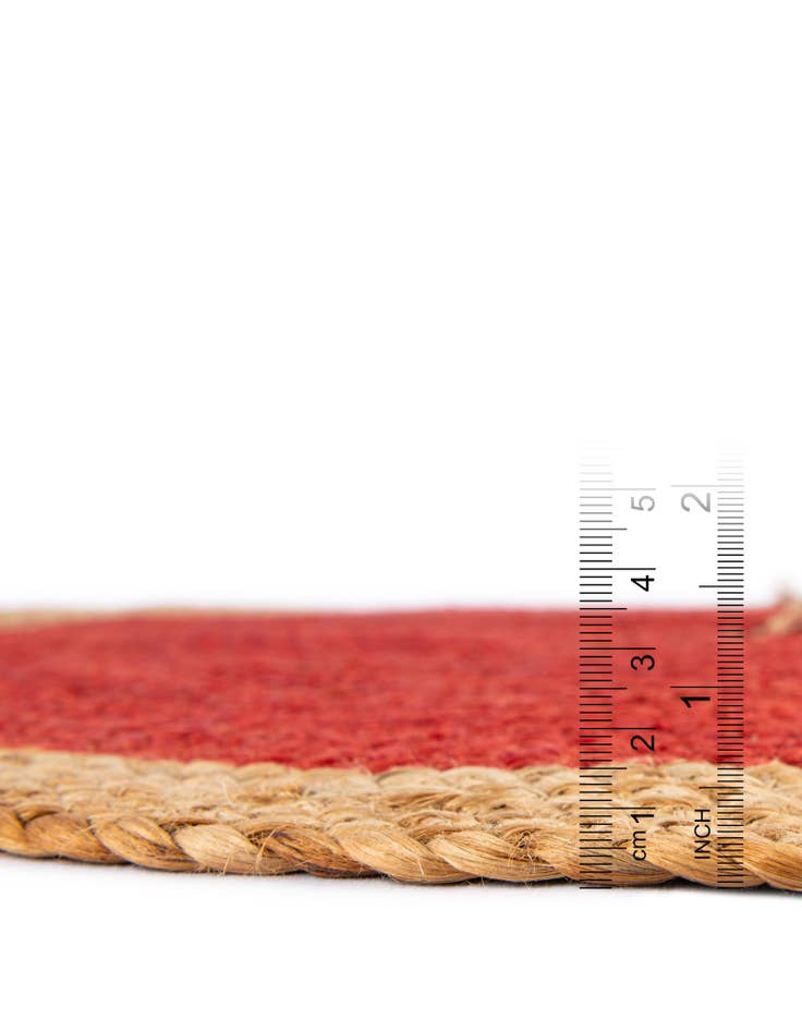 Detail image of 2' 2 x 2' 2 Hand Braided Christmas Tree Skirt