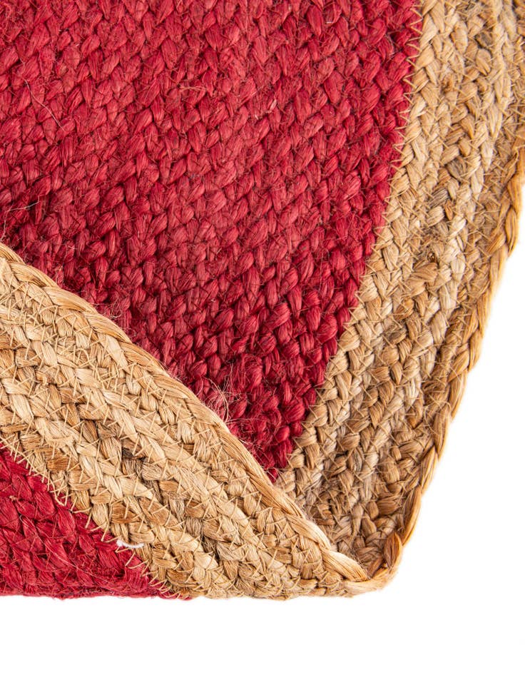 Detail image of 2' 2 x 2' 2 Hand Braided Christmas Tree Skirt