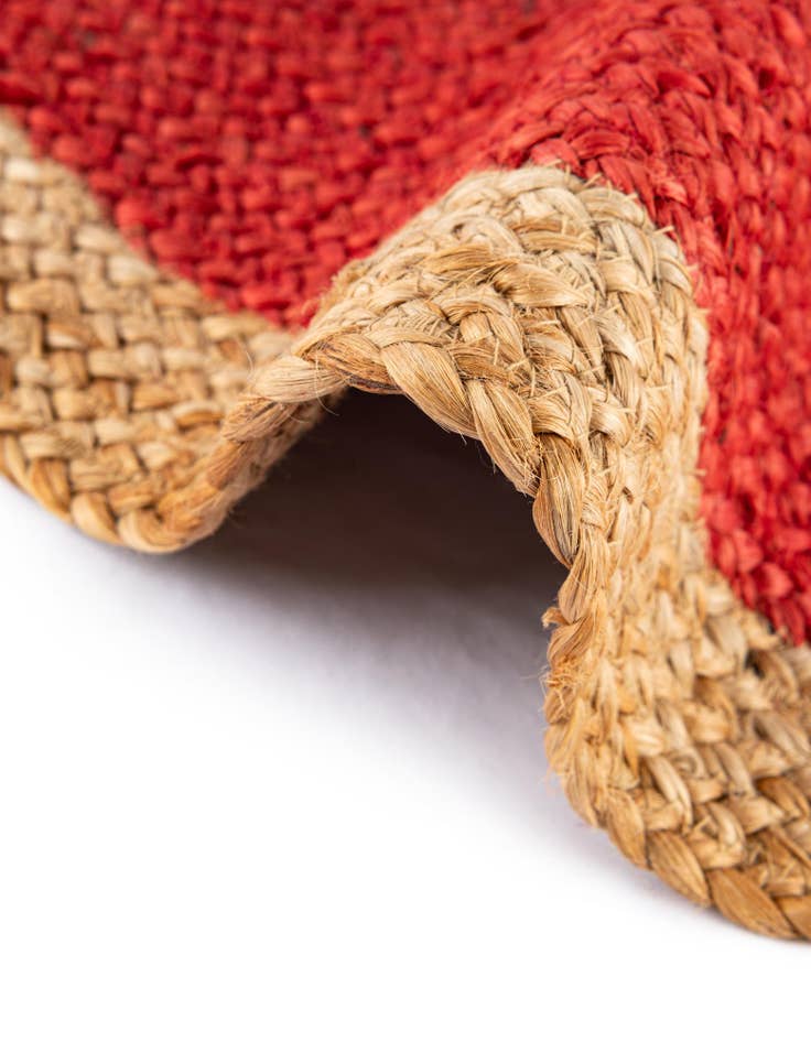 Detail image of 2' 2 x 2' 2 Hand Braided Christmas Tree Skirt