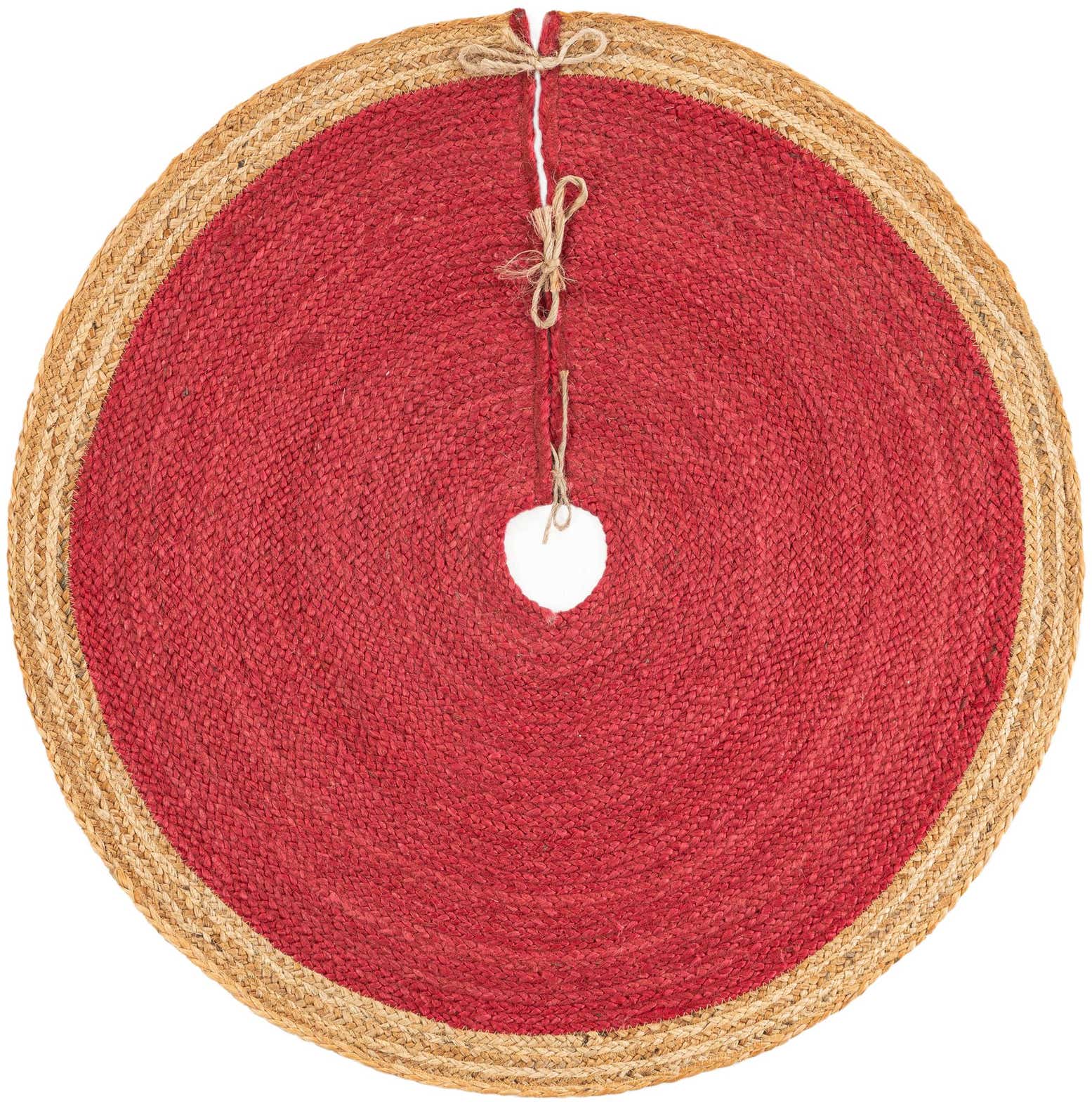 3' 1 x 3' 1 Hand Braided Christmas Tree Skirt