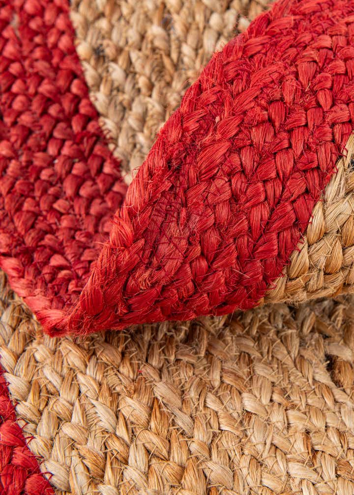 6' 1 x 6' 1 Hand Braided Christmas Tree Skirt