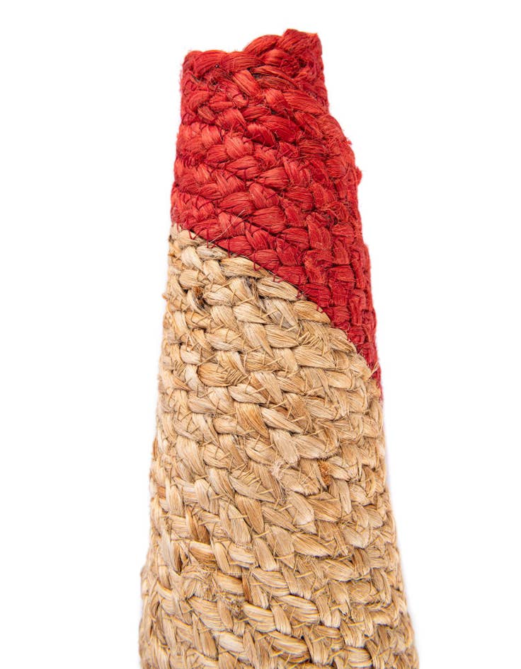 Detail image of 3' 1 x 3' 1 Hand Braided Christmas Tree Skirt