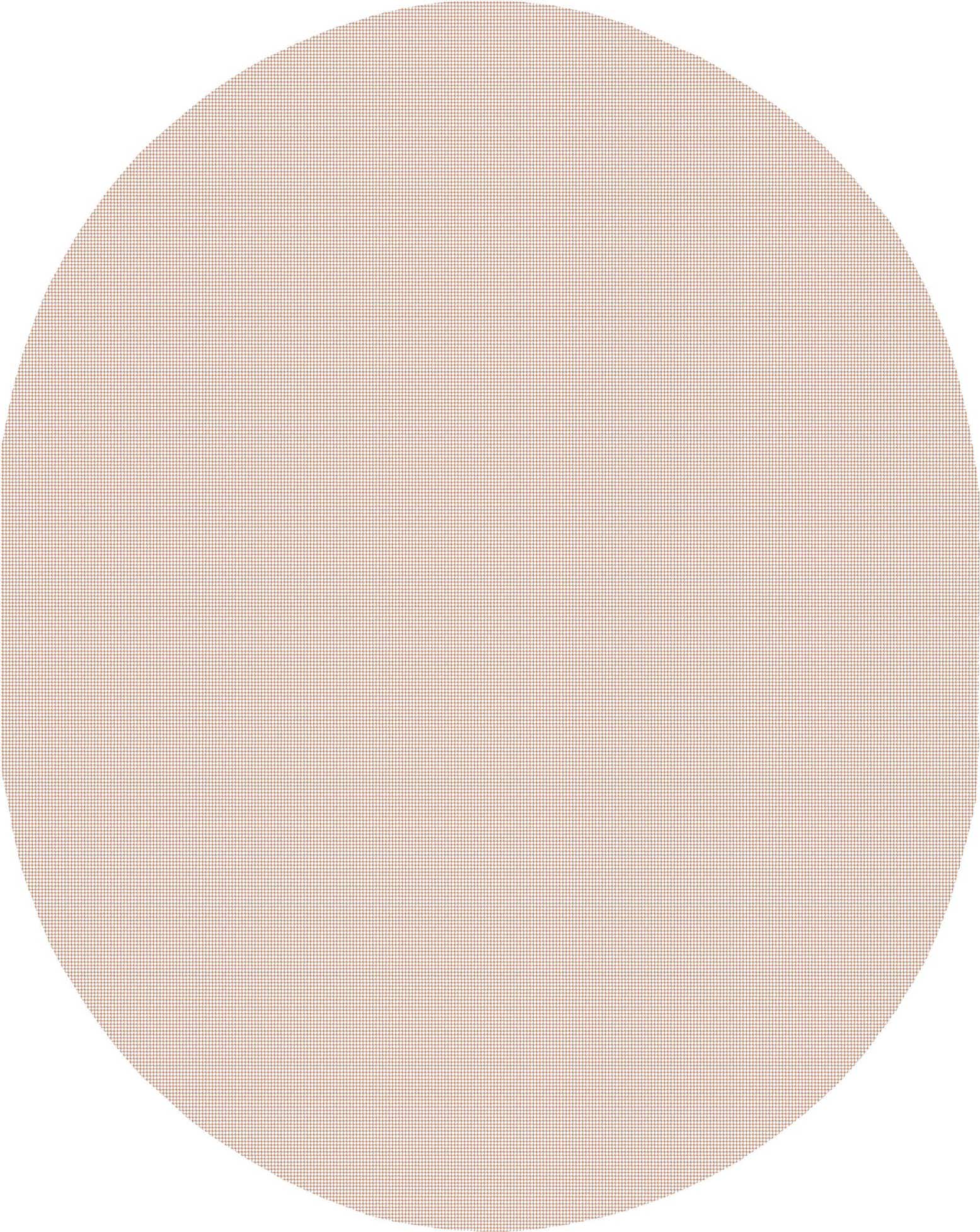 7' 9 x 9' 10 Oval Outdoor Rug Pad
