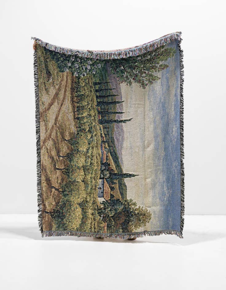 Detail image of 4' 6 x 6' Vineyard At Dusk Throw Blanket