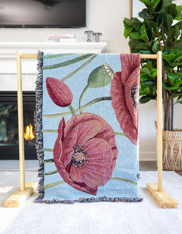 135cm x 185cm Poppy Topple Kuscheldecke