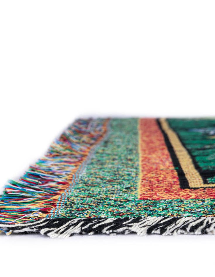 Detail image of 4' 6 x 6' Leap Frog Decor Throw Blanket